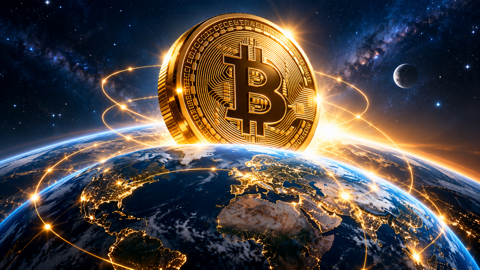 Bitcoin digital asset artwork